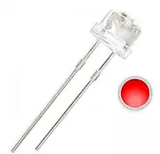 4.8mm Kırmızı Mantar Led (Şeffaf) 1