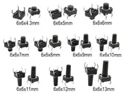 6x6x13mm Push Buton – 4 Pin Tact Switch 1