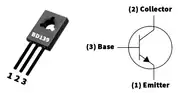 BD139 NPN BJT Transistör To-126 2