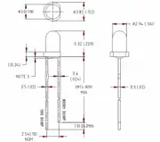 3mm Sarı Led 600-800 mcd 2