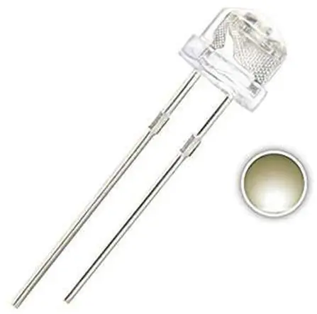 4.8mm Günışığı Mantar Led (Şeffaf)