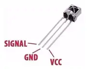 IR (Kızılötesi) Alıcı Sensör 38Khz TL1838 VS1838B 3