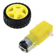 6V 250RPM Redüktörlü Sarı Motor ve Tekerlek Seti - Sarı Motor + Teker 1