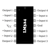 LM324N 5mA 5mV OpAmp Entegresi DIP14 4