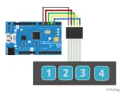 1X4 Membran Tuş Takımı - Keypad 4