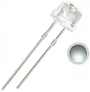 4.8mm Beyaz Mantar Led (Şeffaf) 1