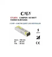 Cata CT-2574 5A Slim LED Trafosu  2