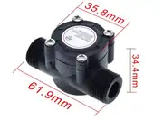 YF-S201 Su Akış Sensörü 1-30 L/dk Hall Effect Debimetre 3