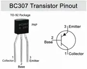 BC307 PNP BJT Transistör TO-92 2