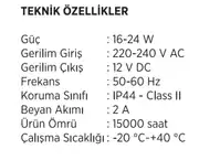 Cata Ct-2551 25W 12V 2A Fişli Adaptör 3
