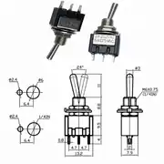 IC-139 3 Pin Toggle Anahtar – ON/OFF Mini Metal Kollu Switch MTS-102 3