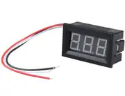 0.36" Mini Dijital Voltmetre DC 2.4-30V 3 Kablolu Panel Tipi 2