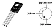 BD679 NPN Darlington Güç Transistörü 80V 4A TO-126 2