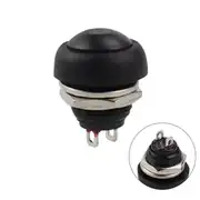 IC-184 Siyah Plastik Push Buton 12mm 2