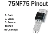 75NF75 N Kanal Power MOSFET 75V 80A TO-220 2