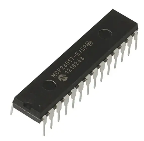 MCP23017-E/SP 16-Bit I2C I/O Genişletici Entegresi SPDIP-28