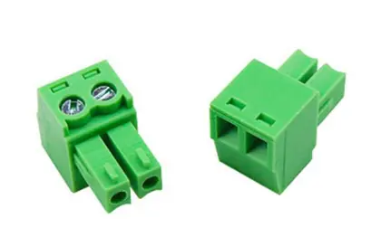 2 Pin 3.81mm Dişi Geçmeli Yeşil Klemens