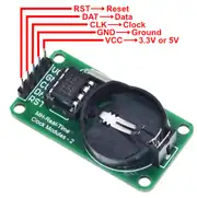 Ds1302 Gerçek Zamanlı Saat Modülü RTC 4