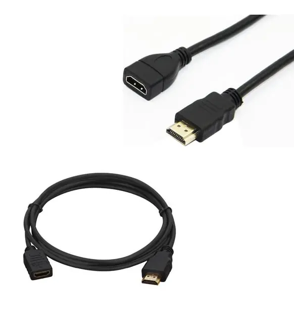 HDMI Kablo Erkek-Dişi 30 cm uzatma