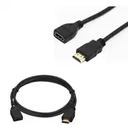 HDMI Kablo Erkek-Dişi 30 cm uzatma 1