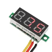 Dijital Mini Voltmetre Dc 0v-100v Gerilim - Voltaj Ölçer 3 Kablo 3