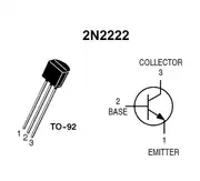 2N2222 NPN BJT Transistör TO-92 3