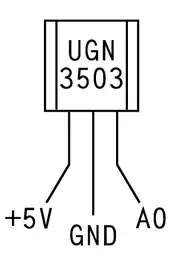 UGN3503 HALL EFFECT SENSÖRÜ 3