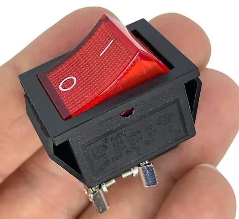 IC-104C Vida Bacak Geniş Işıklı Anahtar On-Off 4P 220V