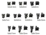 6x6x13mm Push Buton – 4 Pin Tact Switch 3