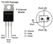 IRF9640 P Kanal MOSFET 200V 11A TO-220 3