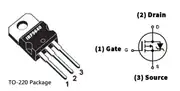 IRF9640 P Kanal MOSFET 200V 11A TO-220 4
