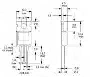 TIP41C NPN BJT Transistör 100V 6A TO-220 4
