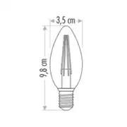 Cata CT-4280 4W 1800K E14 Duylu Rustik Led Dekoratif Ampul  4