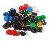 12x12mm Yuvarlak Beyaz Push Buton Kapağı – Tact Switch Uyumlu 4