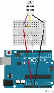 DHT22 Isı ve Nem Sensörü Arduino Sıcaklık ve Nem Ölçer AM2302 3