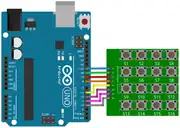 4x4 Matrix Tuş Takımı Keypad 16 Butonlu Modül SK114 5