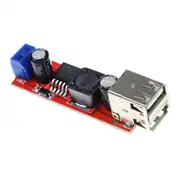 Çift Usb Çıkışlı 9v / 12v / 24v / 36v - 5v Dönüştürücü Dc 3A LM2596 3