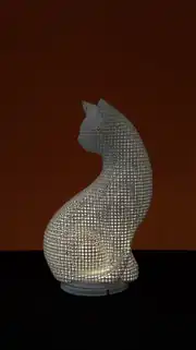 KEDİ DEKORATİF MASA LAMBASI GECE LAMBASI 3