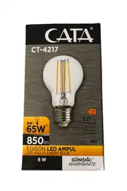 CT-4217 8W 220V E27 Duylu Rustik LED Ampul 3