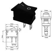 KCD-101 21x15mm Mini Rocker Anahtar – ON/OFF Işıksız Switch 3