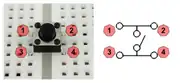 Push Buton 4 Pin Boyutlar: 6 x 6 x 4,3 mm 3