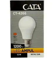 Cata CT-4266 12W 6400K (Beyaz Işık) E27 Duylu 3