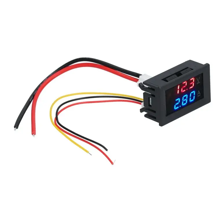 Dijital Voltmetre Ampermetre Dual DC 0V-100V 10A