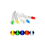 5mm Karışık Renklerde Led Diyot - 5 Farklı Renk - 100 Adet 5