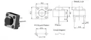 6x6x4.3mm Push Buton – 2 Pin 4