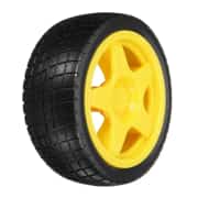 6V 250RPM Sarı Motor Uyumlu Tekerlek - Motor Tekeri 1