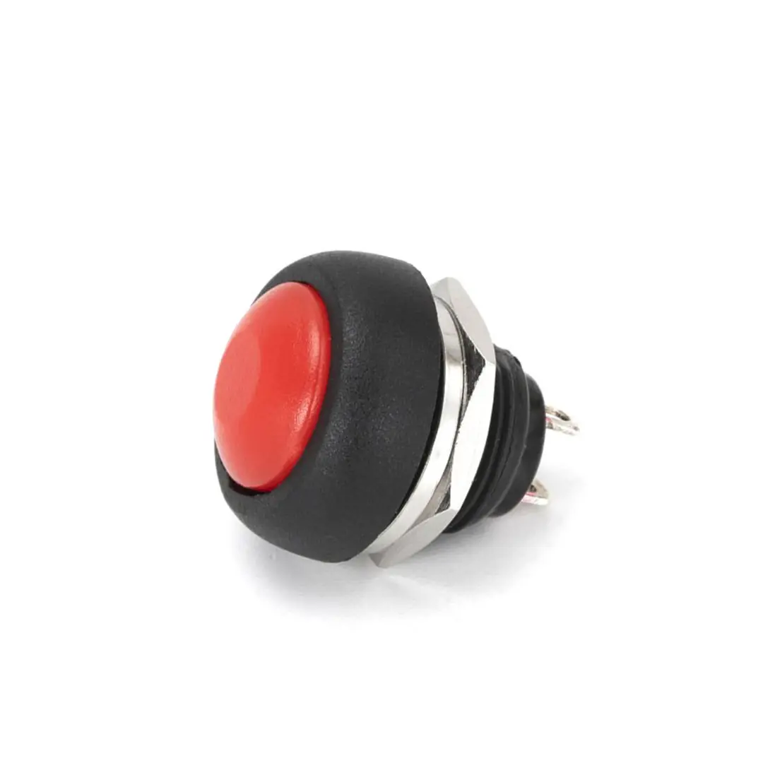 IC-184 Kırmızı Plastik Push Buton 12mm
