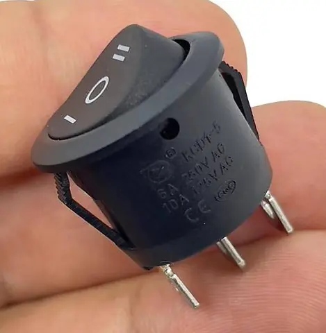 IC-134 Yuvarlak Işıksız Anahtar On-Off-On 3P Siyah