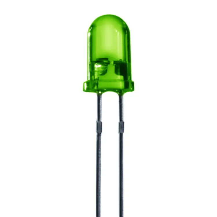 5mm Yeşil Led Diyot 400-500 mcd