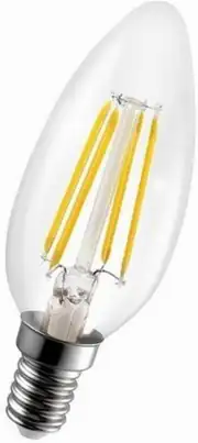 Cata 4W Flamanlı Şeffaf Led Buji Ampul CT-4066 3